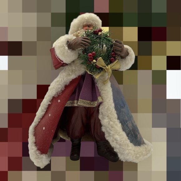 Thomas Kinkade Old World "Christmas Journey's End" 8" Santa Claus Figurine [B17] - Picture 2 of 16